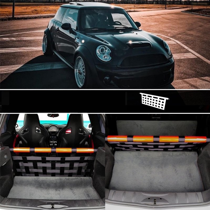 Clubsport Set - Strebe mit Netz für Mini R56 Cooper S JCW